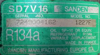 SD7V16,7249004162,R134A Компрессор кондиционера Citroen C5 1 2.2л Арт 2087561, вид 6