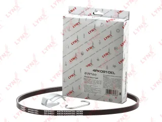 4PK0910EL Lynx Ремень ручейковый Honda Accord 3 Арт 4PK0910ELLYNX, вид 1