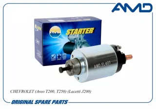 AMDEL401 AMD Реле втягивающее стартера Daewoo Lanos T100 Арт AMDEL401AMD, вид 1