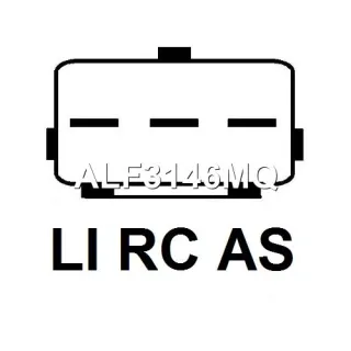 ALF3146MQ,5L8T10300MC,5L8Z10346MA,6L8T10300CB,6L8T10300MA,6L8Z10346CB,6L8Z10346MA,L3H518300,L3H518300A,ALF3146RB,8404N,301N20615Z Генератор Mercury Mariner 2.3л Арт А2222421893-4, вид 3