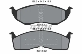 2304301 Textar Тормозные колодки передние Chrysler Vision Арт 2304301TEXTAR, вид 1