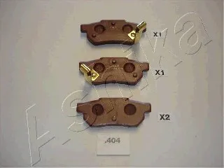 5104404 Ashika Тормозные колодки задние Honda Accord 3 Арт 5104404ASHIKA, вид 1