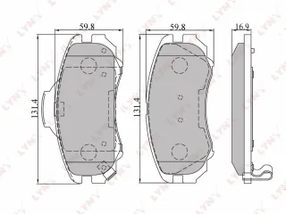 BD3602 Lynx Колодки тормозные передние к-кт Changan CS 35 Арт BD3602LYNX, вид 1