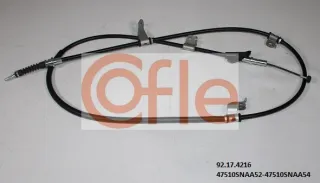 92174216 Cofle,Walko Трос стояночного тормоза правый Honda Civic 8 restailing Арт 92174216COFLEWALKO, вид 1