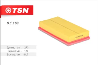 91169 TSN Фильтр воздушный Chrysler Le baron Арт 91169TSN, вид 1