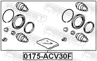 0175ACV30F FEBEST Суппорт Toyota Camry XV50 Арт 0175ACV30FFEBEST, вид 2