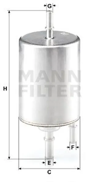 WK7204 Mann Filter Фильтр топливный Audi A6 C6 (S6,RS6) Арт WK7204MANNFILTER, вид 1
