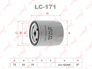 LC171 Lynx Фильтр масляный Chrysler PT Cruiser Арт LC171LYNX, вид 1