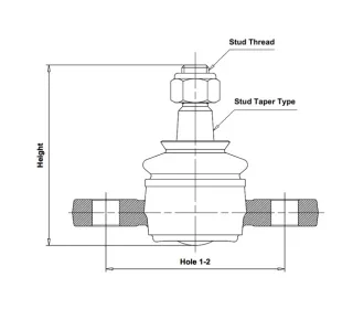 CB0220 CTR Опора шаровая передней подвески Kia Rio 2 Арт CB0220CTR, вид 2
