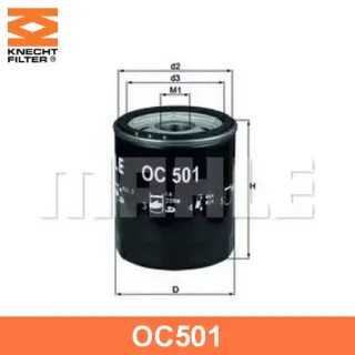 OC501 Mahle , Knecht Фильтр масляный Chrysler PT Cruiser Арт OC501MAHLEKNECHT, вид 1