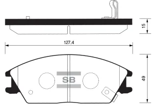 SP1047 Sangsin Тормозные колодки передние Honda Accord 3 Арт SP1047SANGSIN, вид 1