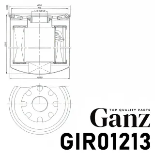 GIR01213 Ganz Фильтр масляный МАЗ 6312 Арт GIR01213GANZ, вид 4