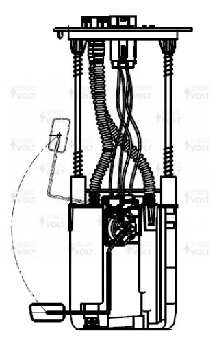SFM3011 STARTVOLT Насос топливный электрический Toyota Land Cruiser Prado 120 Арт SFM3011STARTVOLT, вид 2