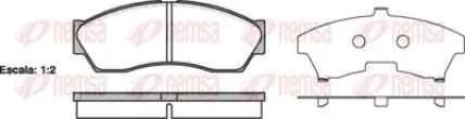125300remsa,277942100114,277942100134 Тормозные колодки передние TATA Indica Арт 125300REMSA, вид 1